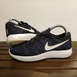 Nike Lunar Epic Flyknit Navy Blue White Sz 8